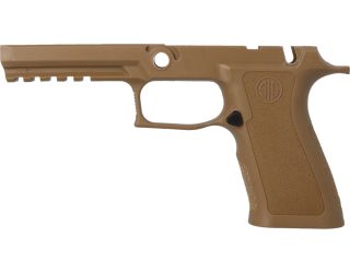 P320 XFULL 9MM/40/.357 MANUAL SAFETY GRIP MODULE - COYOTE TAN, MEDIUM GRIP