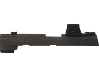 P320 FULL SIZE 9MM 3.9" INTEGRATED COMPENSATOR SLIDE ASSEMBLY, ROMEO-X PRO, BLACK