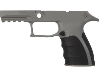 P320 XCARRY 9MM/40/.357 GRIP MODULE - GRAY, MEDIUM GRIP - MIRZON