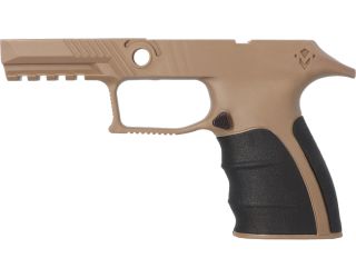 P320 XCARRY 9MM/40/.357 GRIP MODULE - COYOTE TAN, MEDIUM GRIP - MIRZON