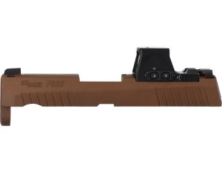 P320 X-COMPACT 9MM 3.6" SLIDE ASSEMBLY, ROMEO-X PRO, COYOTE BROWN