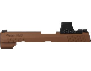 P320 FULL-SIZE 9MM 4.7" SLIDE ASSEMBLY, ROMEO-X PRO, COYOTE BROWN