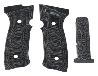 P320-AXG GRIP PANEL SET PALM SWELL, INTEGRATED MAGWELL, G10, BLACK/GRAY, HOGUE