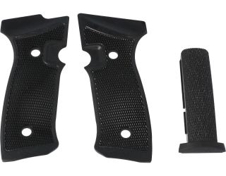 P320-AXG GRIP PANEL SET PALM SWELL, INTEGRATED MAGWELL, G10, BLACK, HOGUE