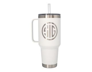 SIG SAUER 42 OZ STRAW MUG YETI RAMBLER - WHITE