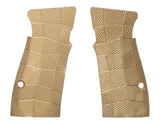 P365-AXG BRASS GRIDLOK GRIP PANELS - RAW BRASS - LOK GRIPS