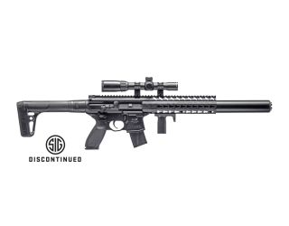 With 700 fps Muzzle Velocity, this 177 caliber pellet, CO2 powered SIG MCX Air Rifle delivers 30 rounds of rapid-fire with 1-4x24 rifle scope and black stock.