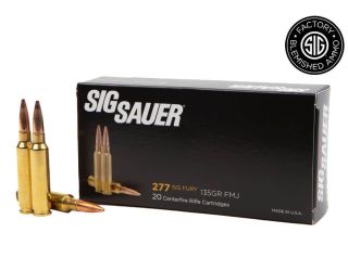 277 SIG FURY, 135GR FMJ, ELITE BALL  - BLEMISHED