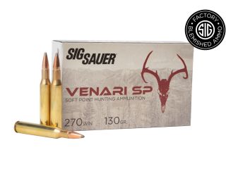 270 Winchester, 130GR, VENARI Soft Point Hunting-Blemished