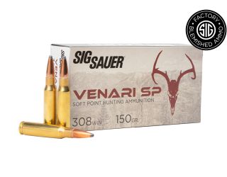 308 Winchester, 150GR, VENARI Soft Point Hunting-Blemished