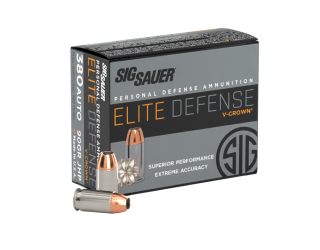 380 AUTO, 90GR, Elite V-Crown, JHP