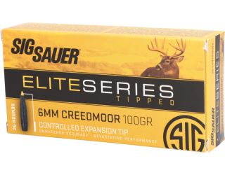 6mm Creedmoor, 100GR, Elite Hunter Tipped