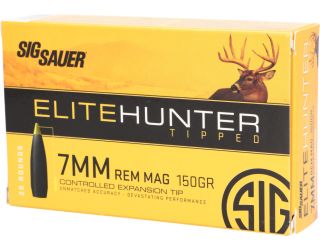 7mm REM MAG, 150GR, Elite Hunter Tipped