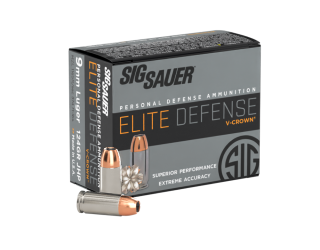 9MM, 124GR, Elite V-Crown, JHP