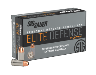 9MM, 124GR, Elite V-Crown, JHP - 50 Count