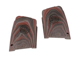 P290 Grip Set, G10, Black/Red, Enhanced