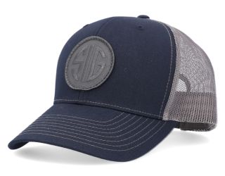 SIG - NAVY/CHARCOAL TRUCKER HAT WITH GRAY PATCH