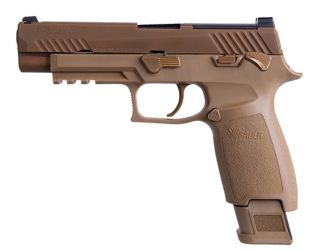 "The M17-COMMEMORATIVE pistol: A tribute to military service, featuring commemorative markings and built to the same high standards as the standard-issue M17."