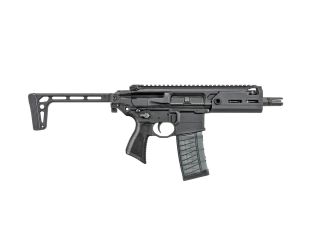 The SIG MCX Rattler is a discrete platform featuring a thin, durable folding stock and a 5.5" barrel with PDW upper.