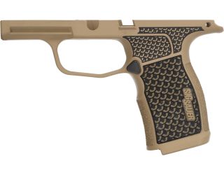 P365X/XL 9MM/380 LASER ENGRAVED GRIP MODULE - COYOTE BROWN - GRAYGUNS