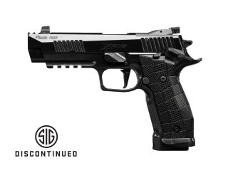 "The P226-XFIVE RESERVE pistol: A premium firearm meticulously crafted for competition, offering superior accuracy and performance for discerning shooters."