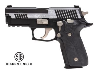 SIG P229 Equinox Compact Elite with features too numerous to list include "Equinox" engraved slide, contrasting nickel-plated controls; classic style, modern performance.