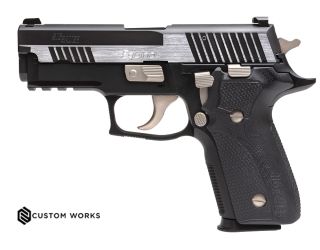 SIG P229 Equinox Compact Elite with features too numerous to list include "Equinox" engraved slide, contrasting nickel-plated controls; classic style, modern performance.