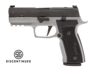 "The P320 AXG CARRY pistol: Precision-engineered with an alloy frame for enhanced control and reliability in concealed carry."