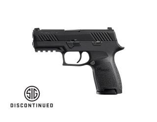 "Introducing the Sig Sauer P320 NITRON COMPACT Pistol, a compact powerhouse of precision and reliability captured in this image. The P320 NITRON COMPACT exemplifies Sig Sauer's commitment to excellence, featuring a compact frame and advanced engineering."