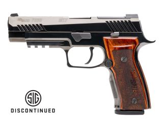 "Presenting the Sig Sauer M17 CEREMONIAL pistol, a symbol of honor and distinction showcased in this image. This ceremonial firearm embodies Sig Sauer's commitment to precision craftsmanship and military heritage. With its sleek design and meticulous deta