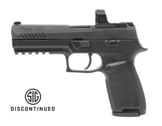 "The P320 RXZP pistol: A cutting-edge firearm equipped with a reflex sight for rapid target acquisition and precision shooting."