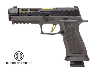"The P320 SPECTRE COMP pistol: A precision-engineered firearm equipped with advanced compensator technology for enhanced control and accuracy."