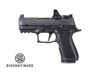 "The P320 RXP XCOMPACT pistol: A compact and reliable firearm featuring an integrated reflex sight for enhanced accuracy and rapid target acquisition."