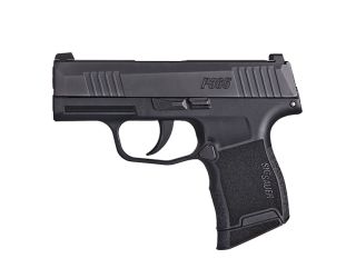 Unprecedented 10+1 full-size capacity in an every day carry compact 9mm pistol and features an extremely durable Nitron coated stainless steel slide and manual safety option. 