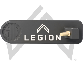 SIG SAUER LEGION CNC 9MM PISTOL BRASS BARREL BLOCK STAND-GRAY