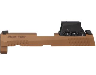 P320 CARRY/COMPACT 9MM 3.9" SLIDE ASSEMBLY, SIG-LOC PRO, COYOTE