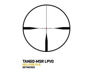 FACTORY REFURB TANGO-MSR SCOPE, 1-6X24MM, 30MM, SFP, HELLFIRE FL-6 RETICLE, 0.5 MOA CAPPED, BLACK W/ 1.535 MSR MOUNT