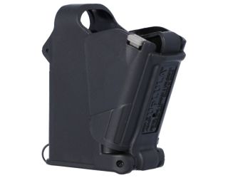 Universal pistol magazine loader and unloader for virtually all pistols chambered in 9mm Luger up to 45.ACP. This mag loader is fast and easy to use.