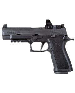 "The P320 RXP XFULL-SIZE pistol: A reliable and accurate firearm featuring an integrated reflex sight for rapid target acquisition in any shooting scenario."