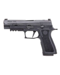 "Unveiling the Sig Sauer P320 XFULL Pistol, a pinnacle of precision engineering and performance captured in this image. The P320 XFULL showcases Sig Sauer's commitment to excellence, featuring a full-size frame and advanced features for superior accuracy.