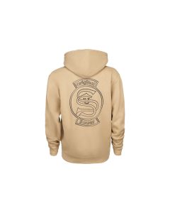 VINTAGE SAUER & SOHN LOGO ZIP UP HOODIE - TAN