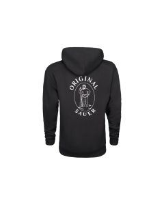 VINTAGE ORIGINAL SAUER LOGO HOODIE - BLACK