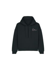 ROSE WOMEN'S HOODIE - BLACK