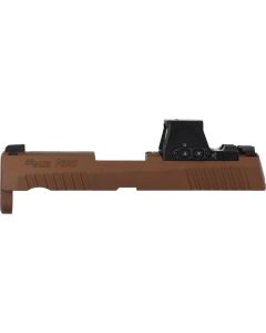 P320 X-COMPACT 9MM 3.6" SLIDE ASSEMBLY, ROMEO-X PRO, COYOTE BROWN