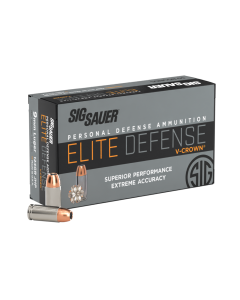 9MM, 124GR, Elite V-Crown, JHP - 50 Count