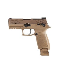 "The P320-M18 pistol: A rugged and reliable firearm designed to meet the stringent requirements of military service."