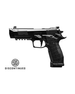 "The P226-XFIVE RESERVE pistol: A premium firearm meticulously crafted for competition, offering superior accuracy and performance for discerning shooters."