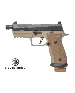 "The P320AXG-COMBAT pistol: A high-performance firearm featuring the innovative AXG metal grip module for enhanced control and durability."