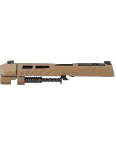 P320 SPECTRE COMP FULL-SIZE 9MM INTEGRATED COMPENSATOR 4.6" COMPLETE SLIDE ASSEMBLY, OPTIC READY, COYOTE BROWN