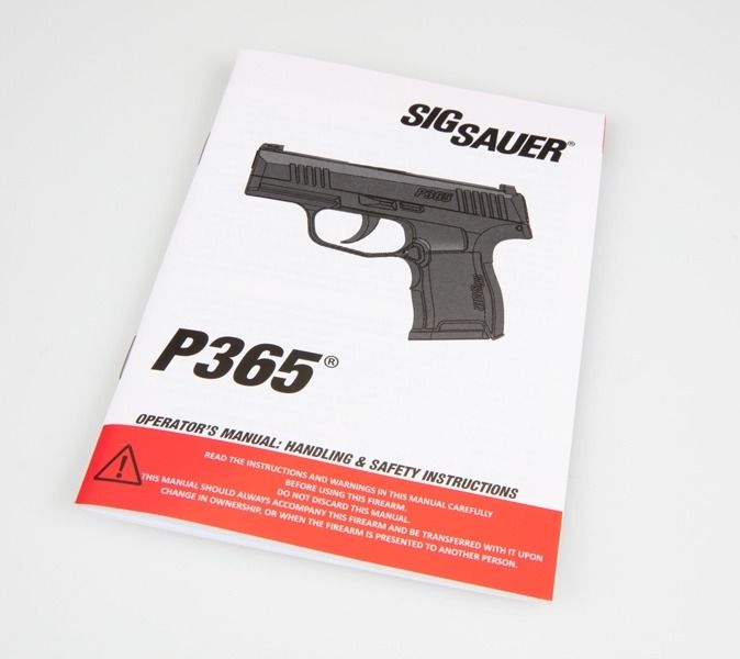 Sig Sauer P250 DCc 9mm Parabellum Owners Instruction and Maintenance Manual 